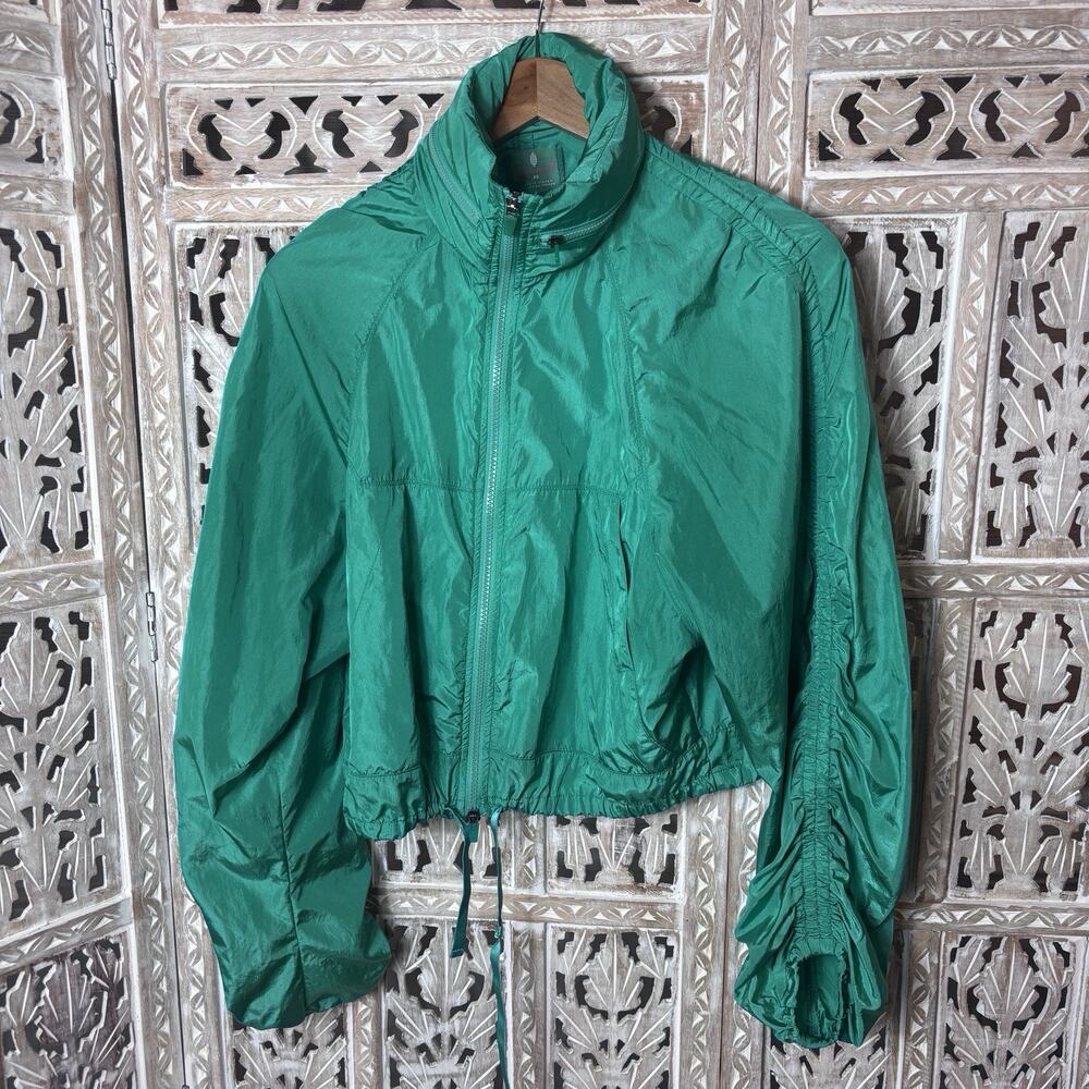 FP Free People Movement Way Home Packable Jacket Windbreaker Green Size XS